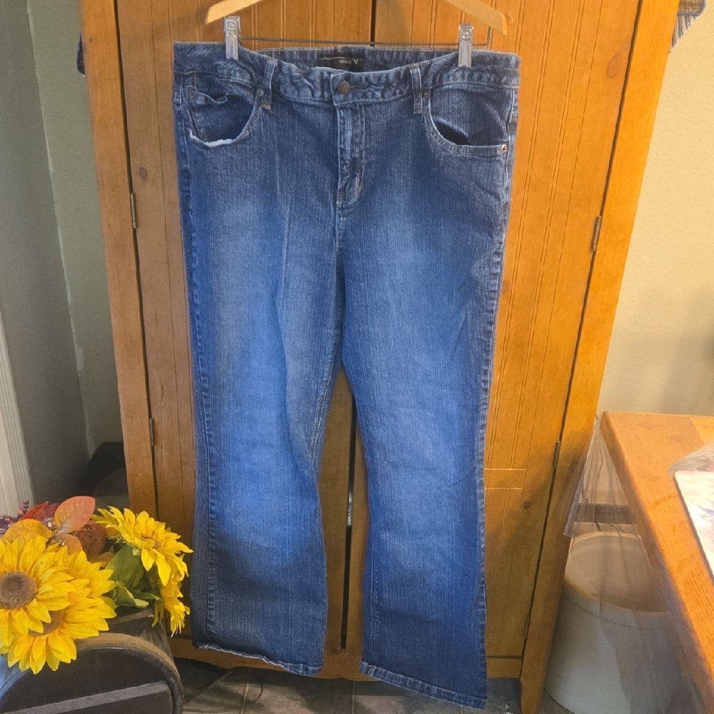 Venezia Dark Wash Blue Women's Boot Cut Jeans